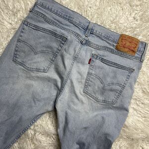 Levis 510 Jeans Mens 34x30 Blue Skinny Fit Denim Zip Fly Faded Wash Tapered Leg